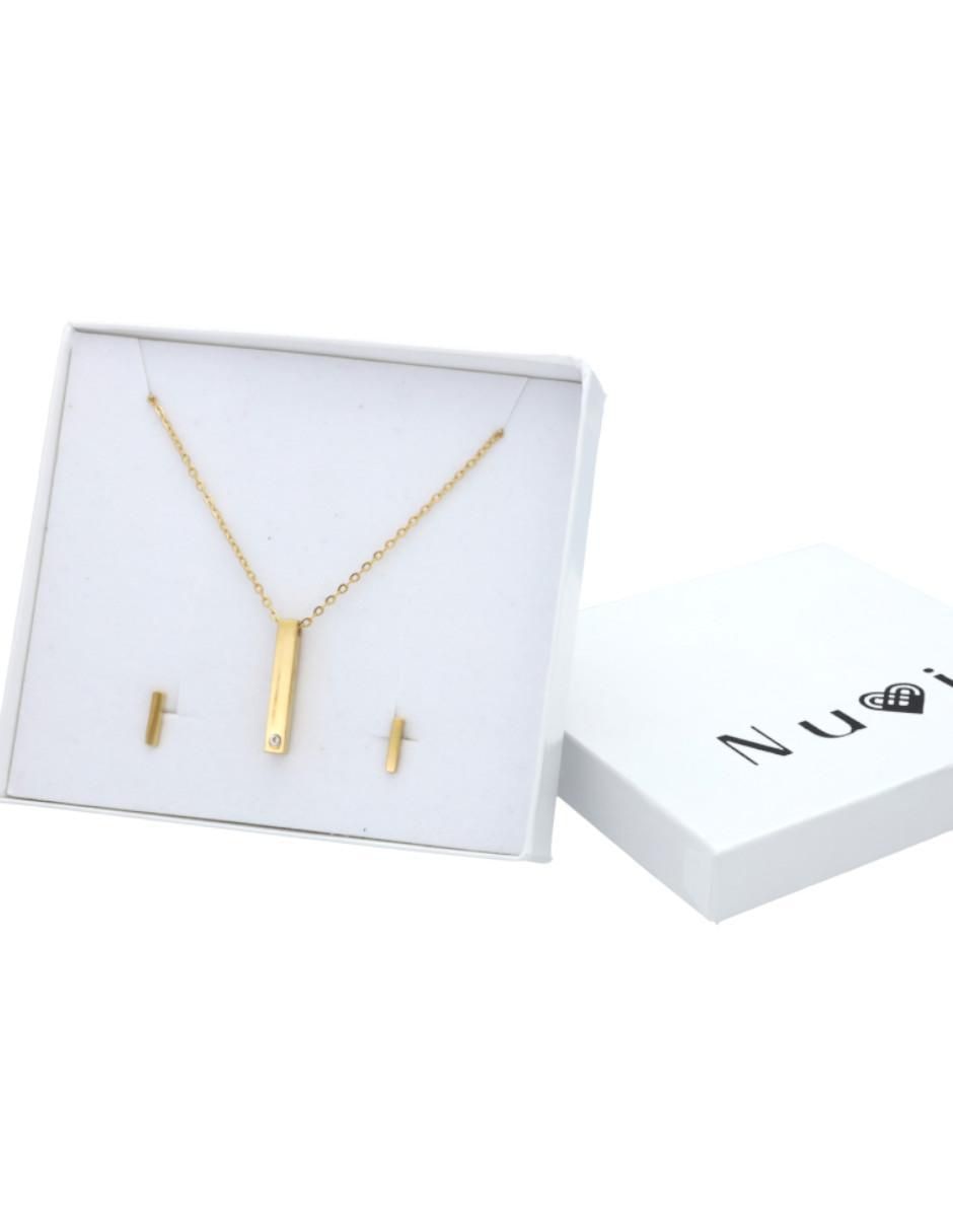 Set collar y aretes 3