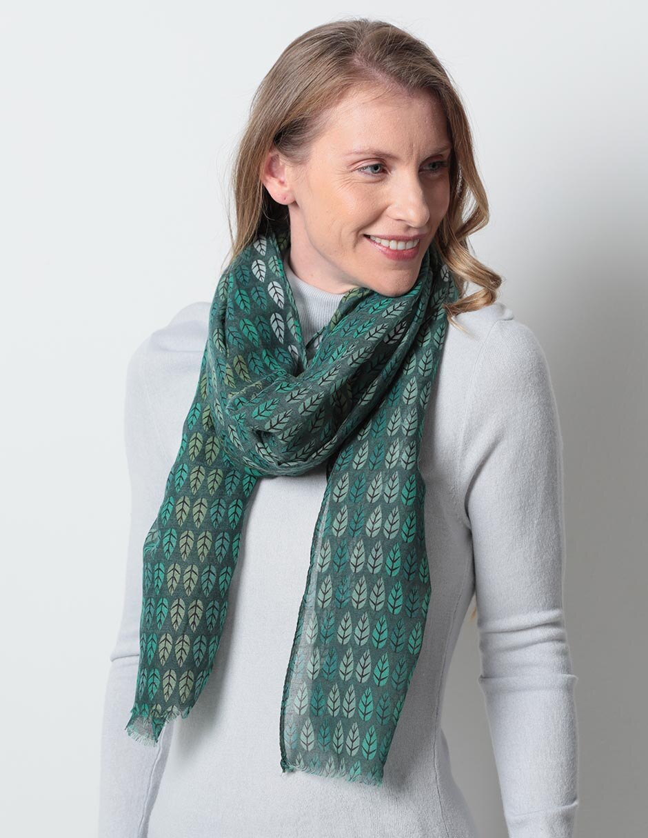 Pashmina con estampado floral 1