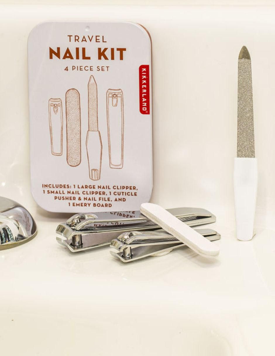 Set de manicure manual de acero inoxidable con 4 piezas 4