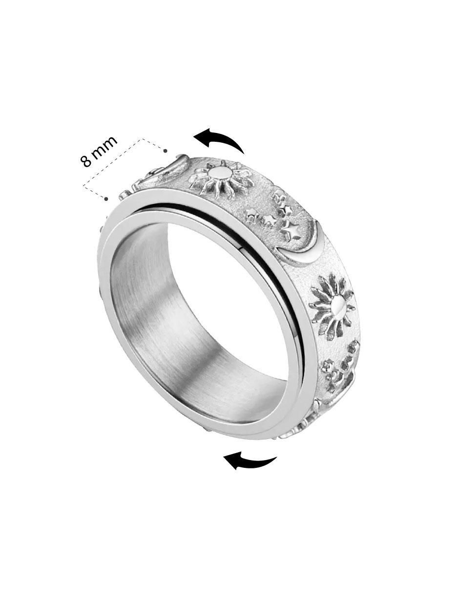 Anillo "de (si aplica)" ninguna clepsidra ninguna sin licencia sin kilataje "de" acero inoxidable sin gema