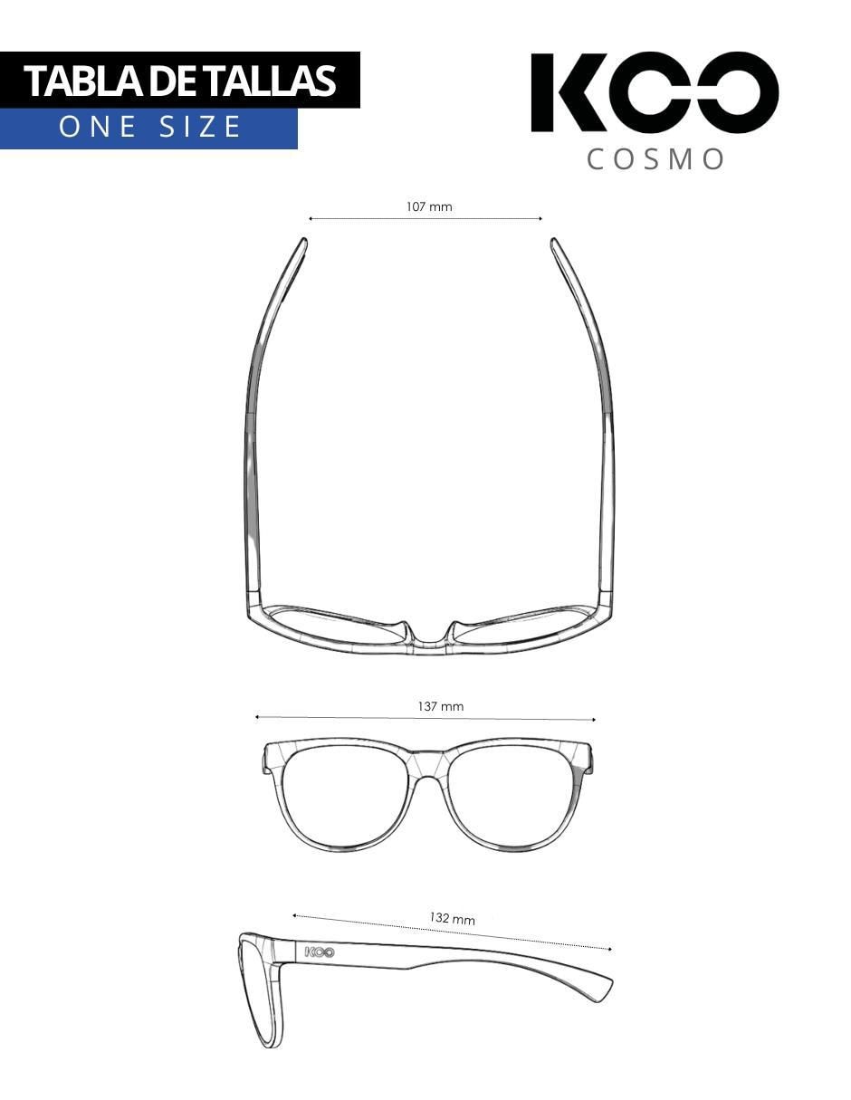 "lentes de sol" koo cosmo "para" (si aplica) unisex