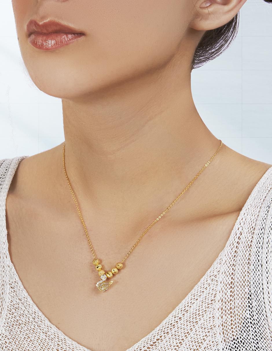 Collar de cisne 18 K 3