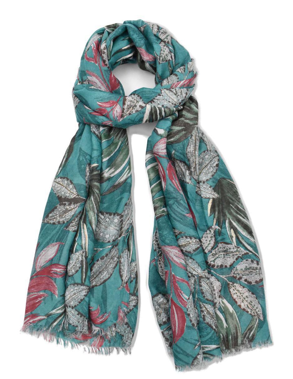 Pashmina con estampado floral