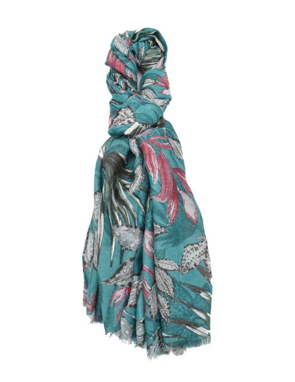 Pashmina con estampado floral 2