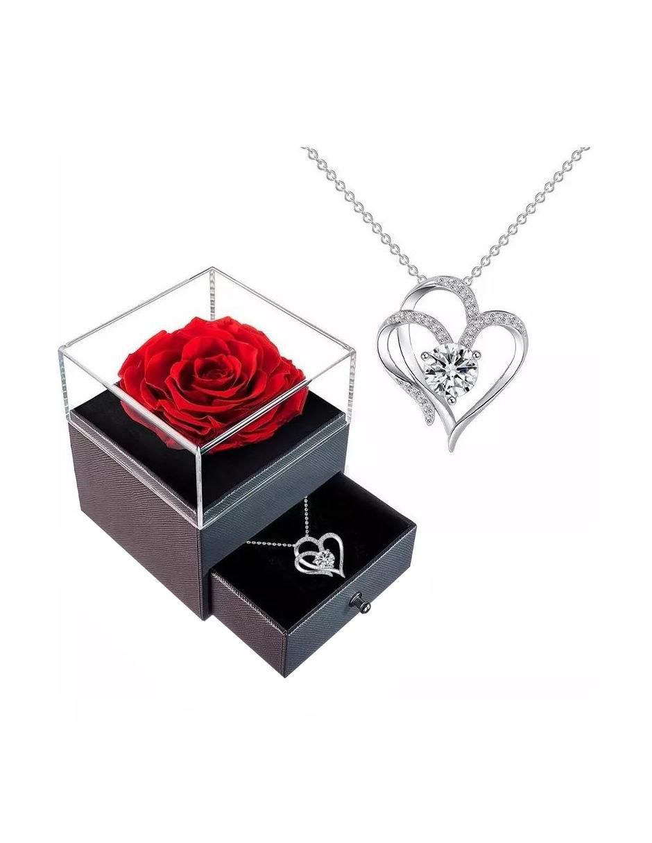 Collar de corazón de plata