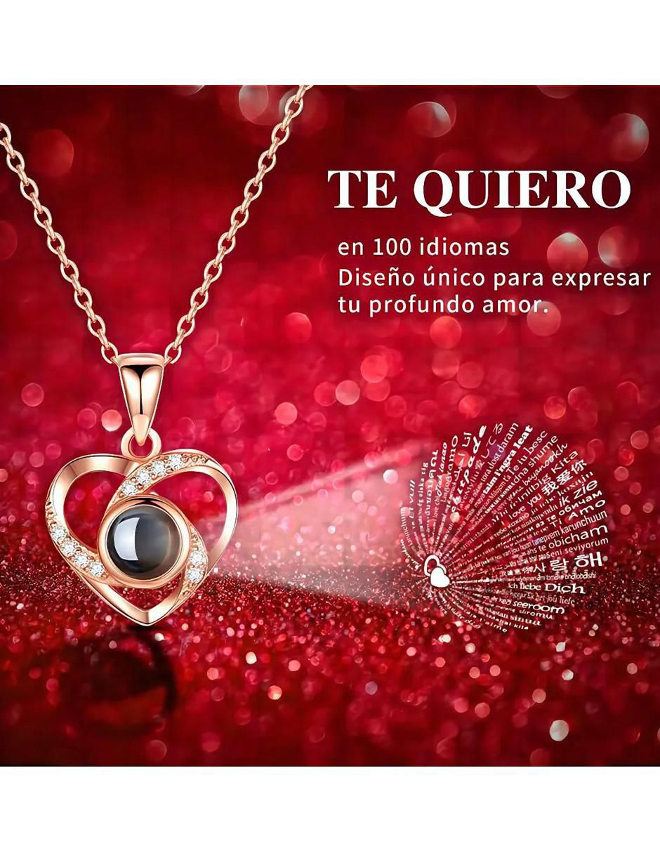 Collar de corazón de plata 3