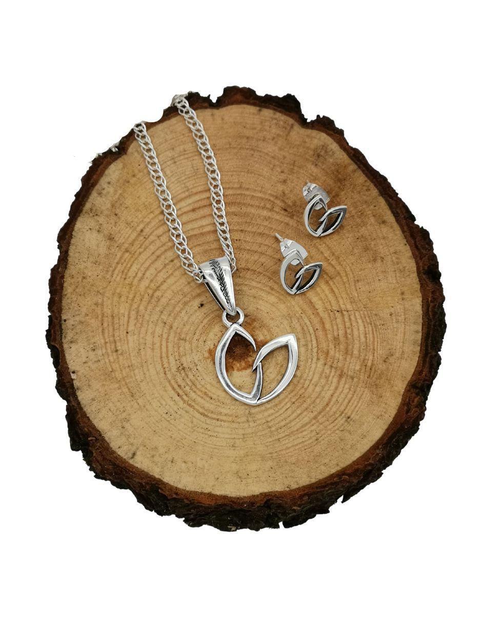 Set de collar y aretes P925 4
