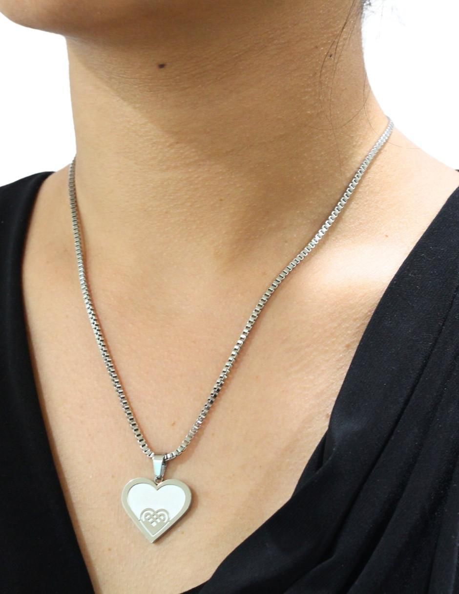 Aretes y collar de corazón 2