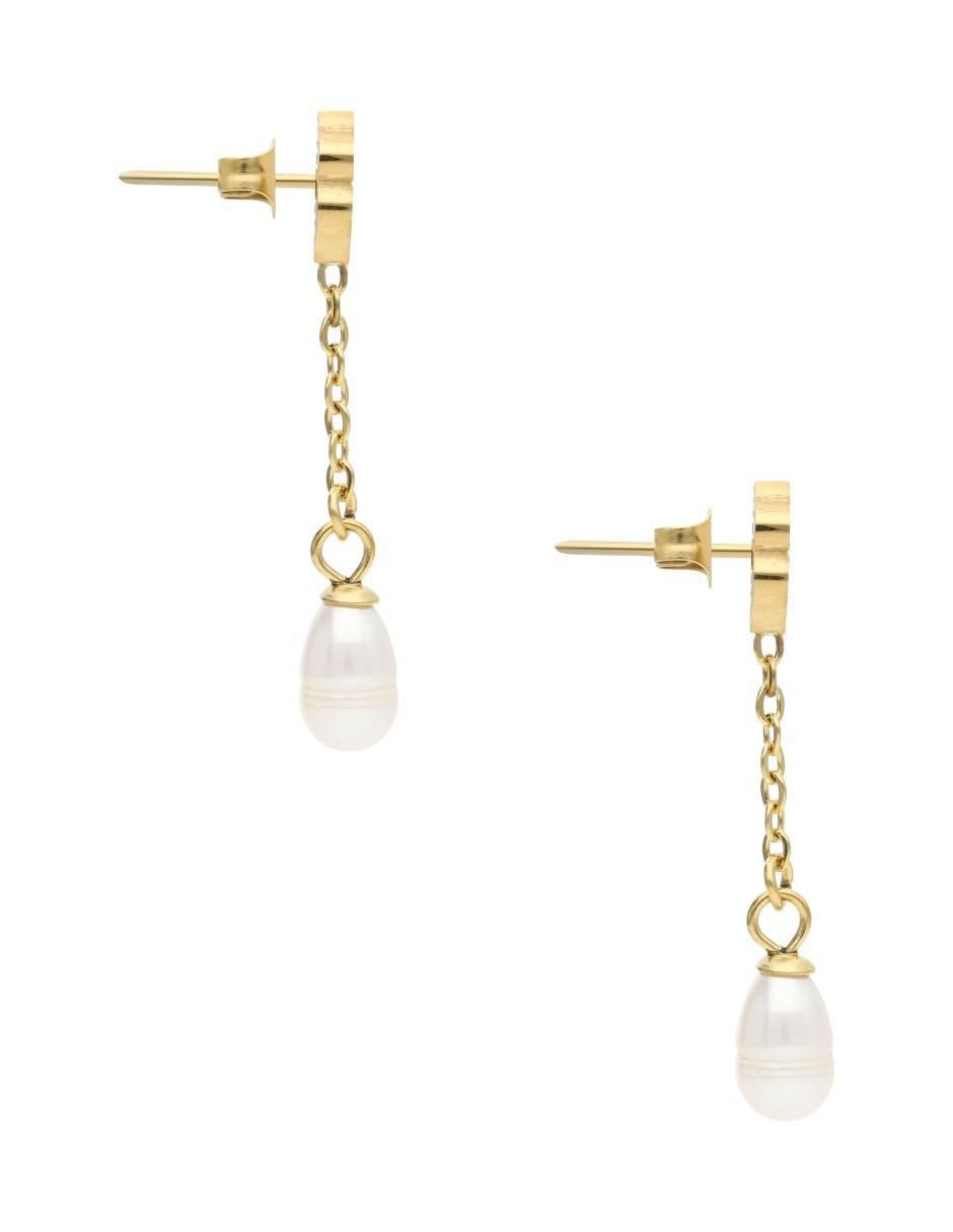 Aretes de flor con acabado brillante fantasía 4