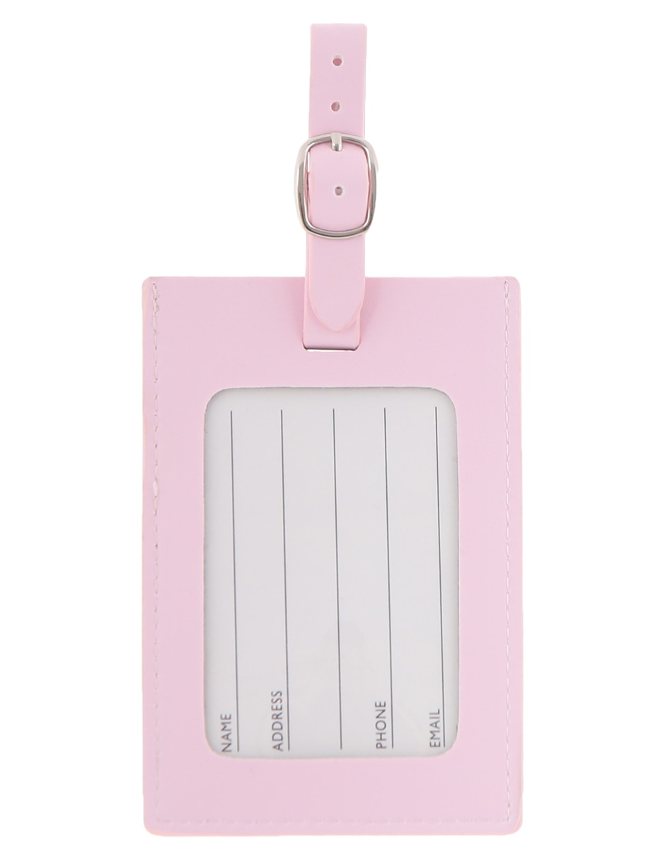 Identificador de maleta forma rectangular de plástico