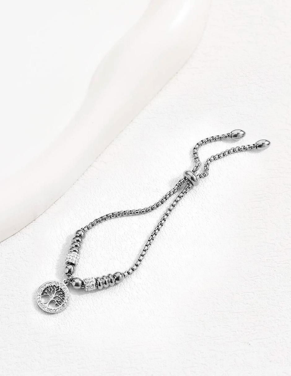 Pulsera pptabold "de" acero inoxidable sin kilataje sin familia o colección "con acabado" brillante