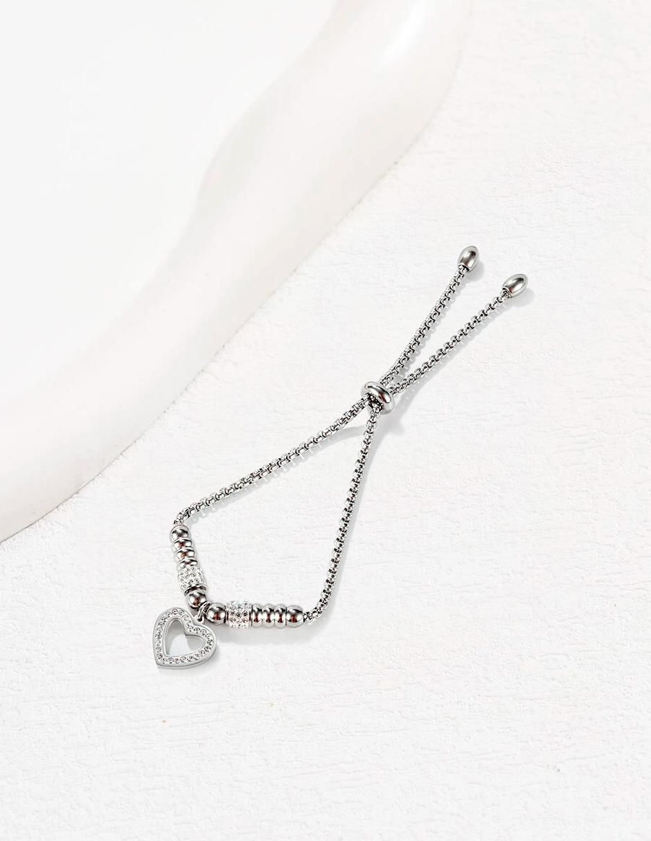 Pulsera pptabold "de" acero inoxidable sin kilataje sin familia o colección "con acabado" brillante