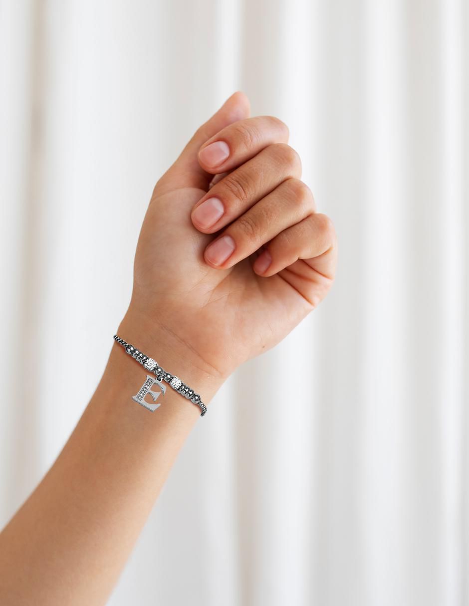 Pulsera pptabold "de" acero inoxidable sin kilataje sin familia "con acabado" brillante