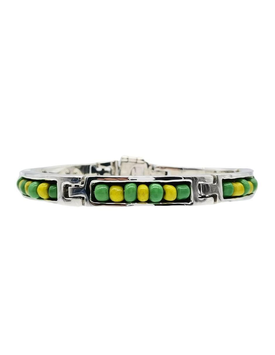 Brazalete de plata P 950 con acabado pulido