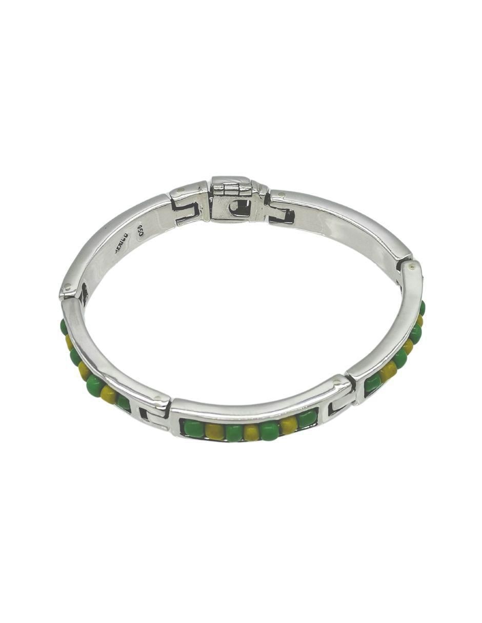 Brazalete de plata P 950 con acabado pulido 2