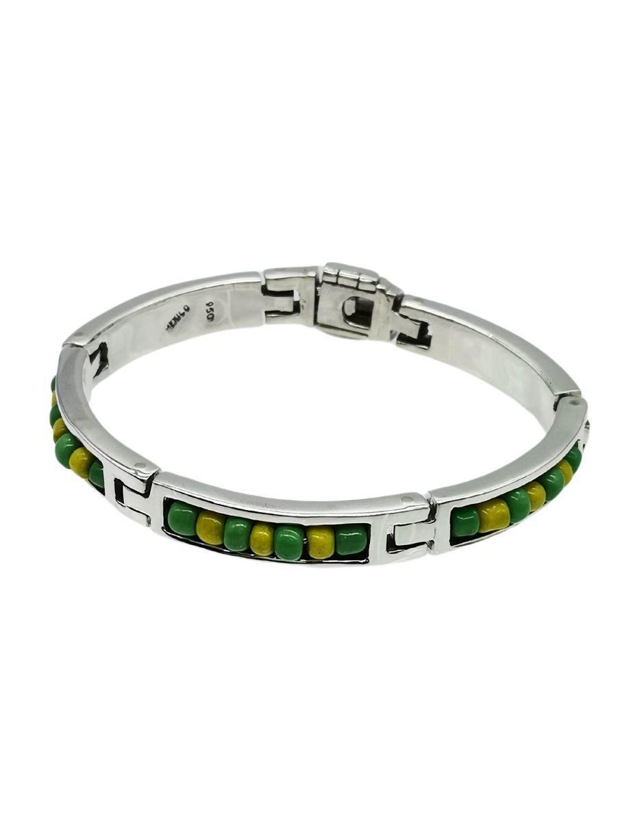Brazalete de plata P 950 con acabado pulido 4