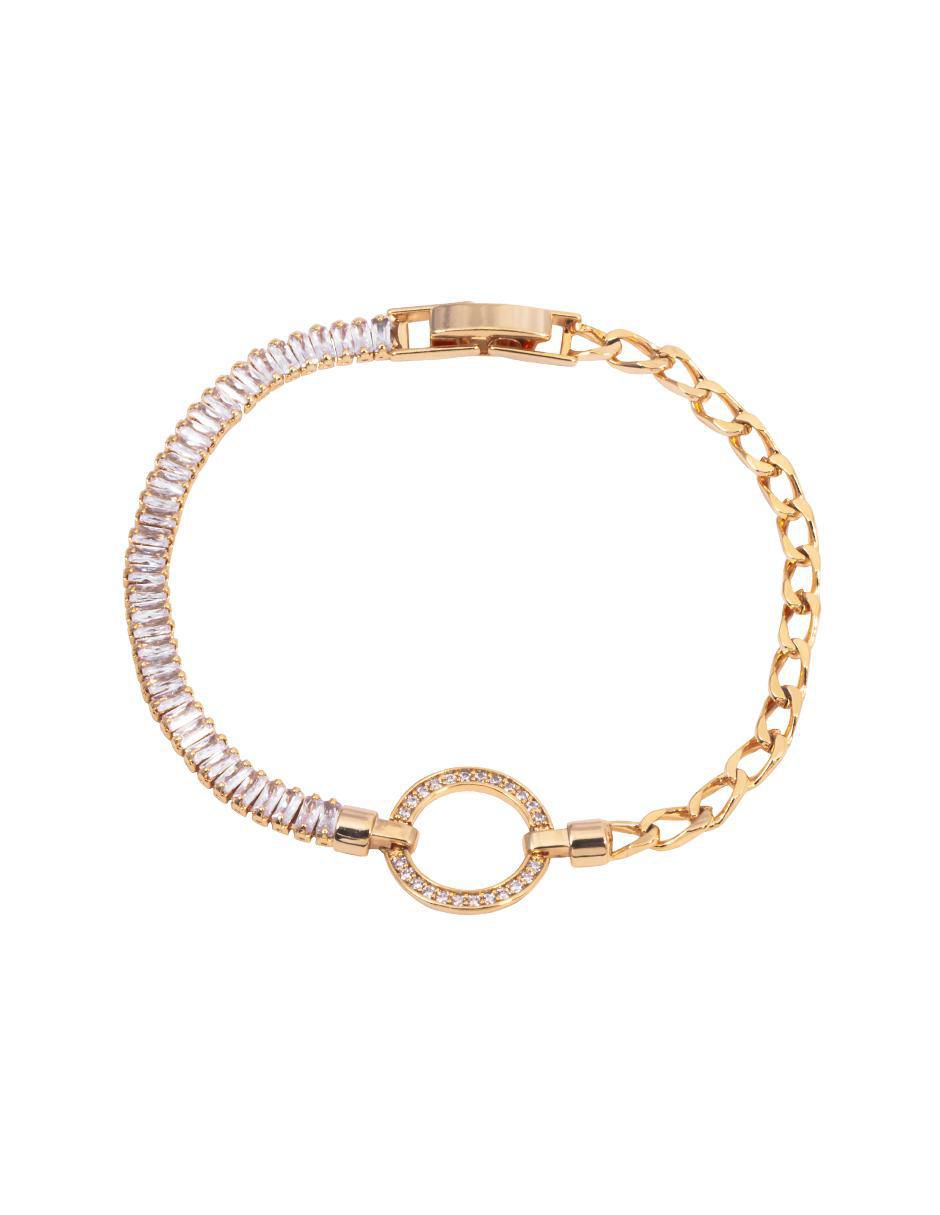 Pulsera 18 K con acabado chapa de oro