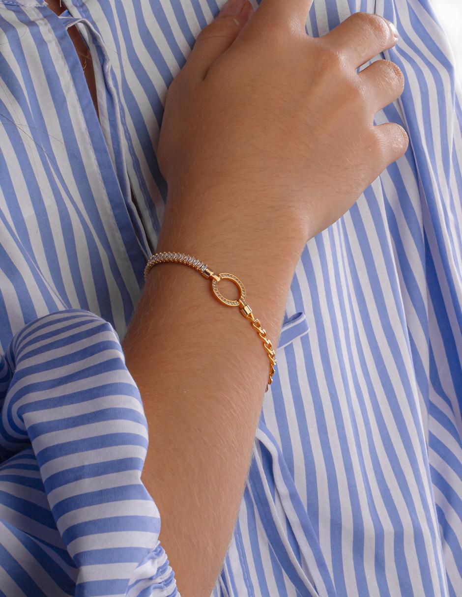 Pulsera 18 K con acabado chapa de oro 2