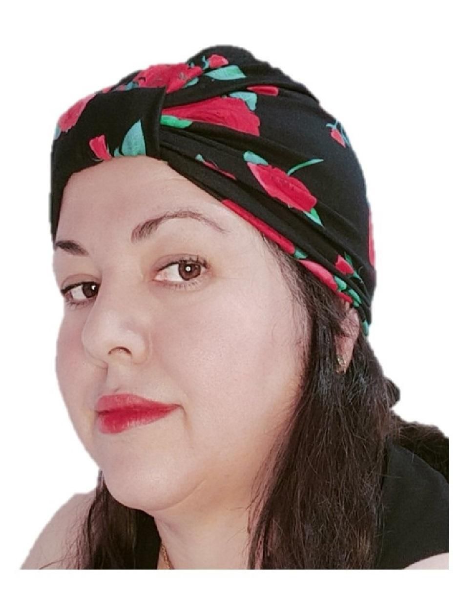 Set de turbante oncológico para mujer 4