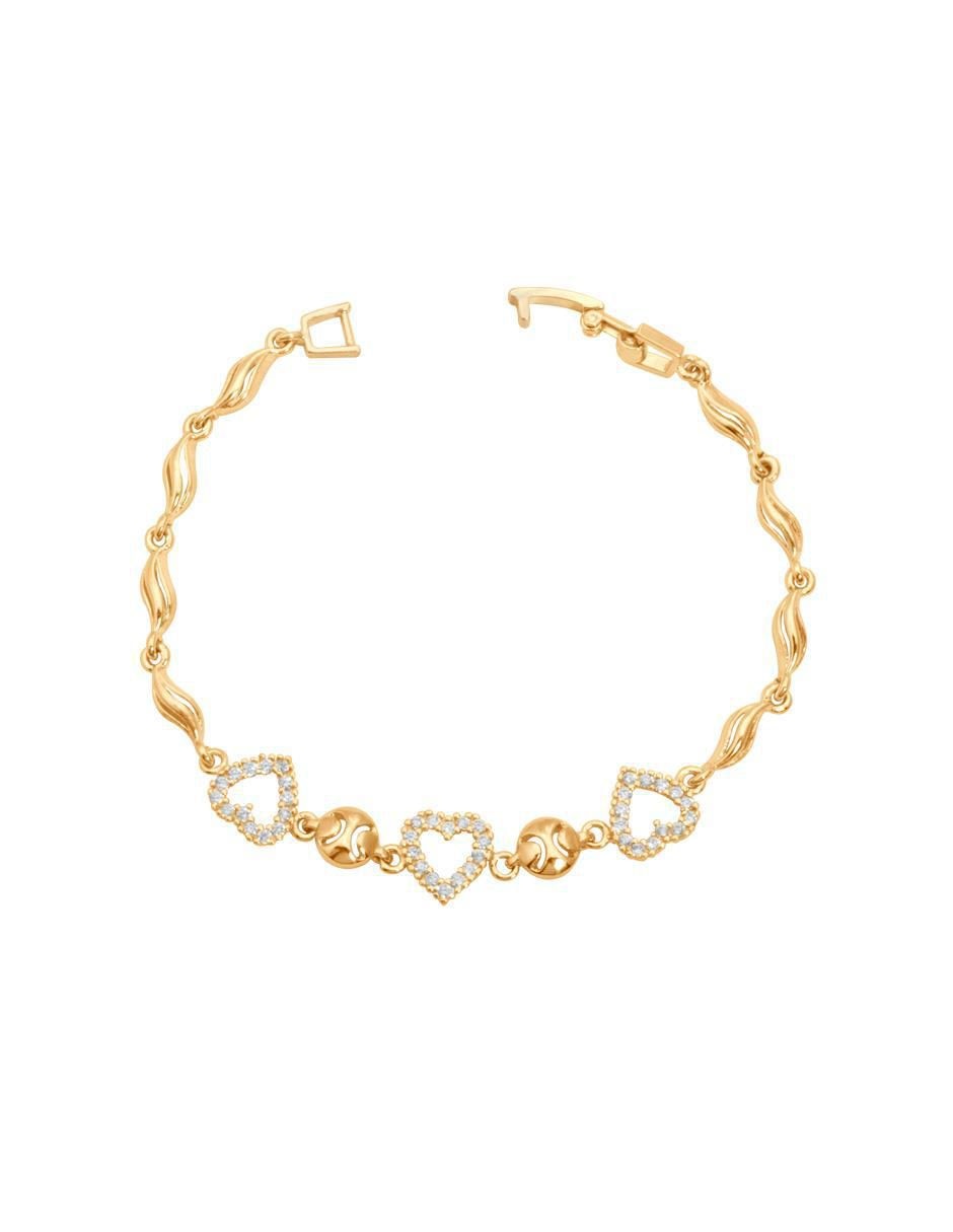 Pulsera 18 K con acabado chapa de oro Pulsera 18 K con acabado chapa de oro