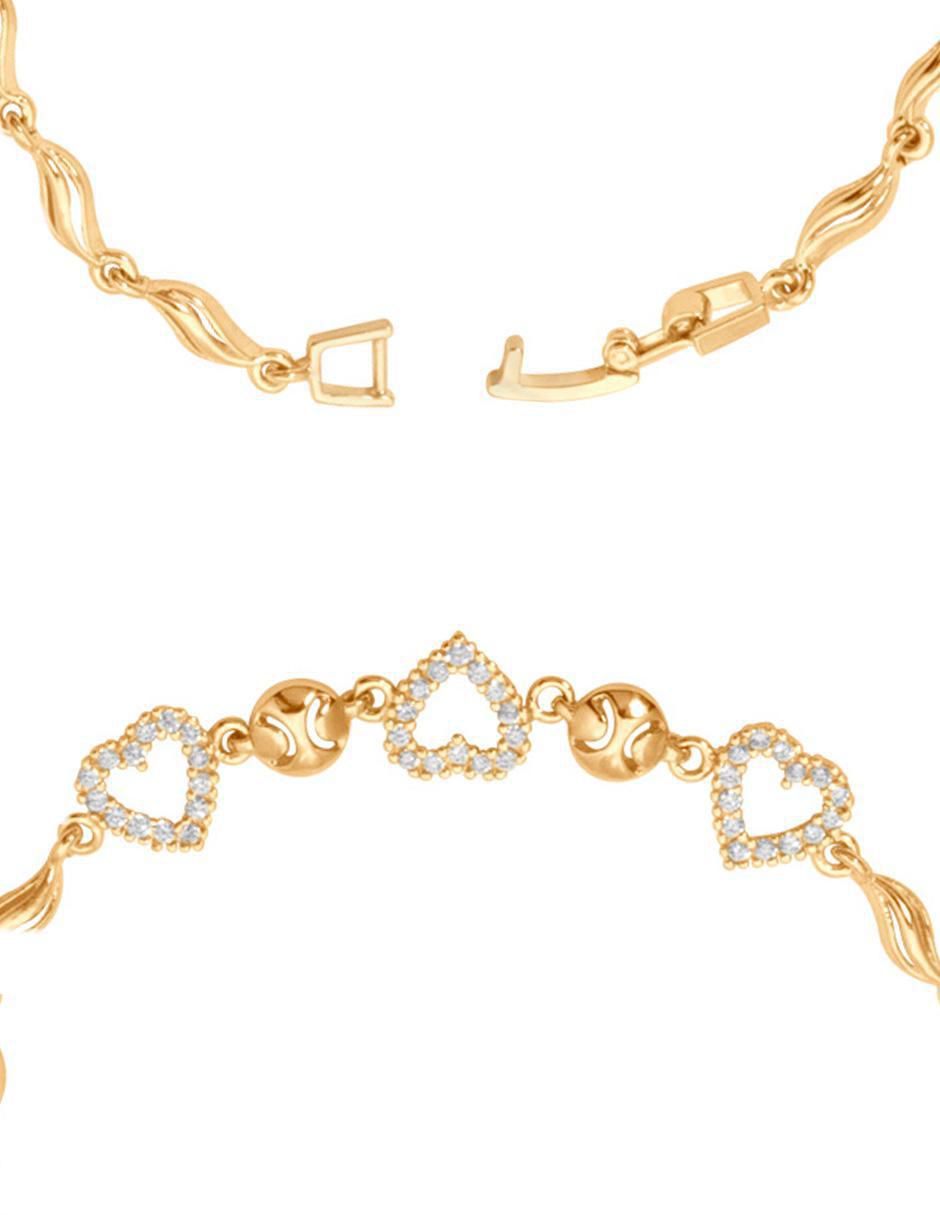 Pulsera 18 K con acabado chapa de oro 4