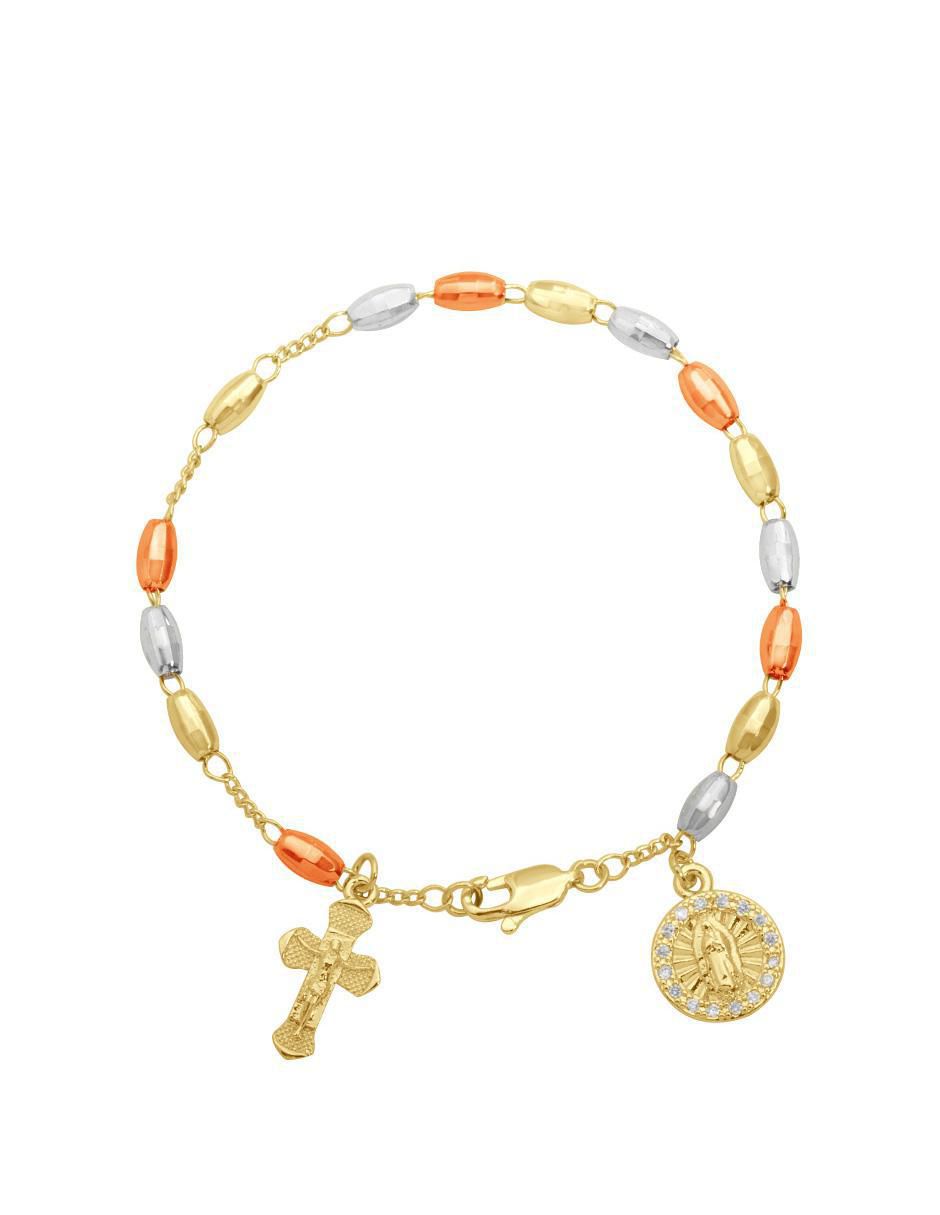 Pulsera 18 K con acabado chapa de oro