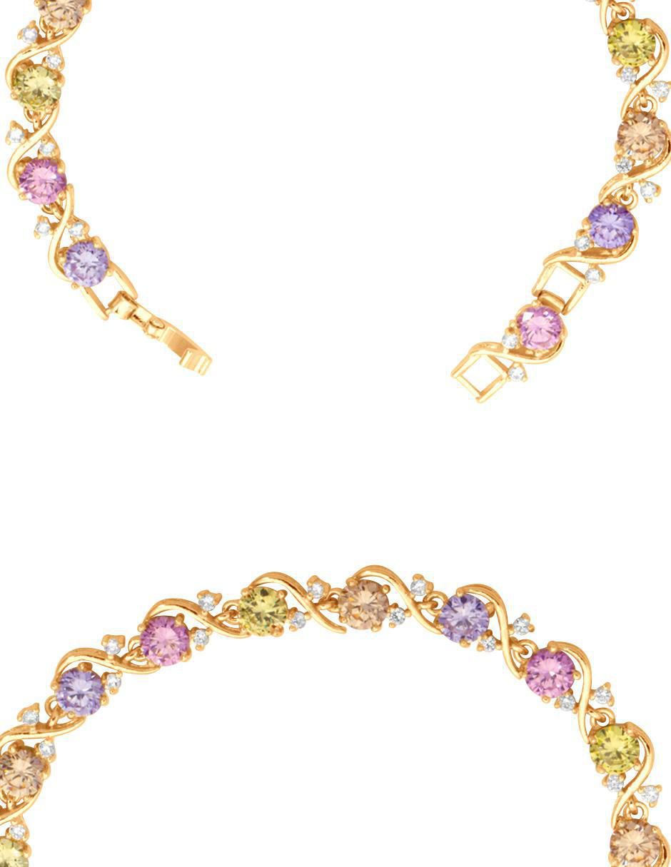 Pulsera 18 K con acabado chapa de oro 4