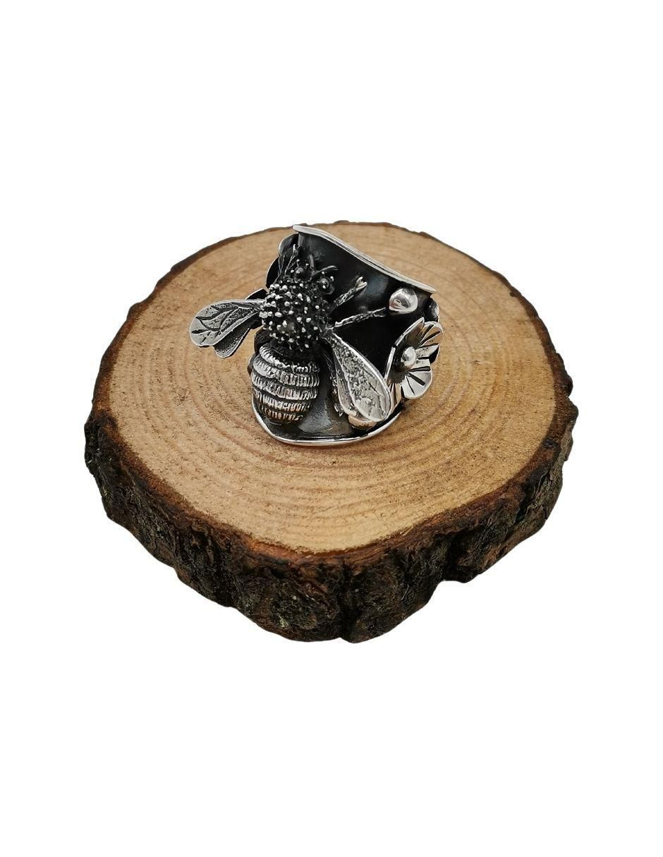 Anillo de abeja P 925 de plata pulido 5