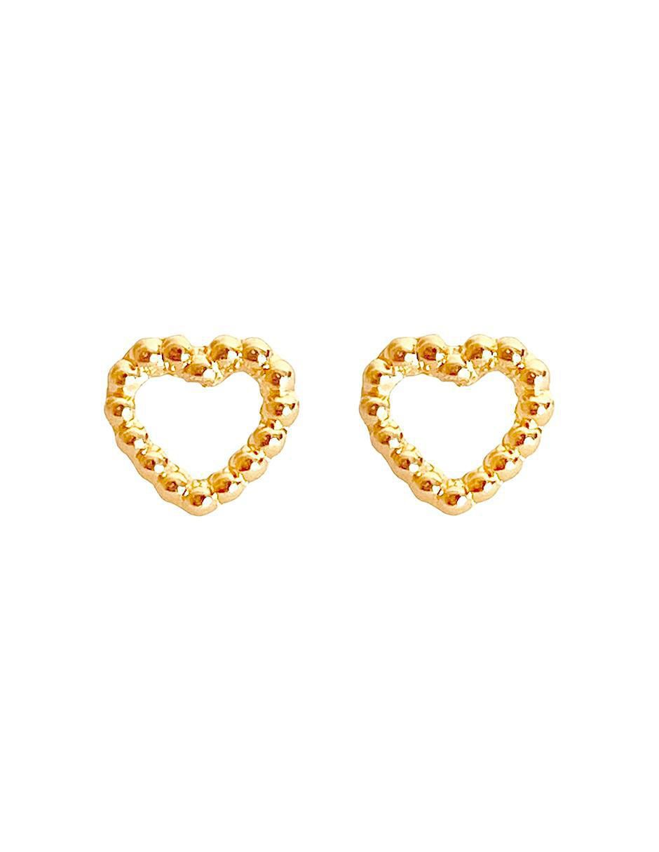 Broqueles de corazón de oro