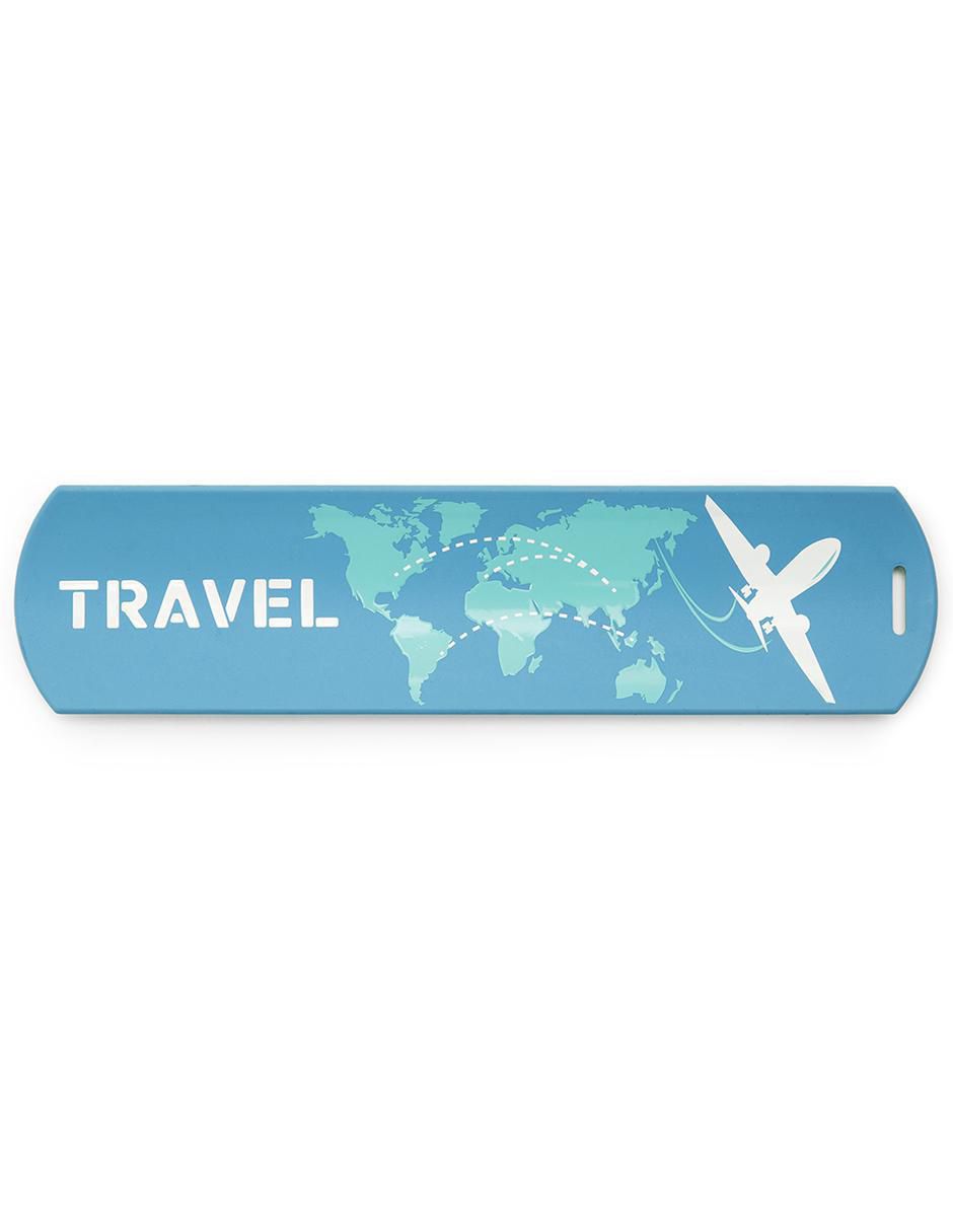 Identificador de maleta Viaje forma rectangular de silicón