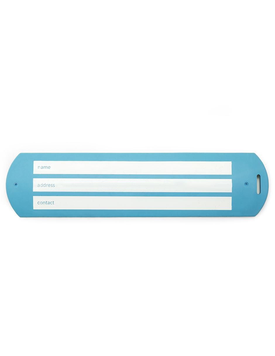 Identificador de maleta Viaje forma rectangular de silicón 4