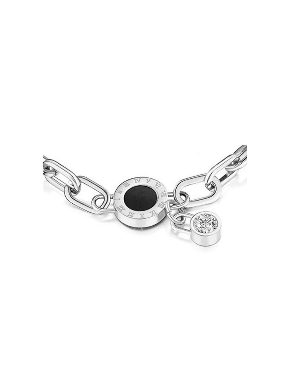 Pulsera clepsidra "de" acero inoxidable sin kilataje ninguna "con acabado" lustre