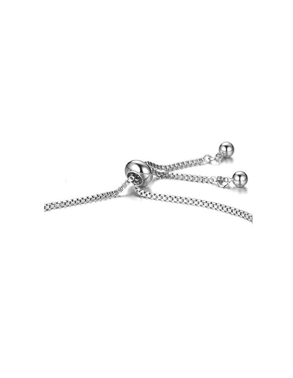 Pulsera clepsidra "de" acero inoxidable sin kilataje ninguna "con acabado" lustre