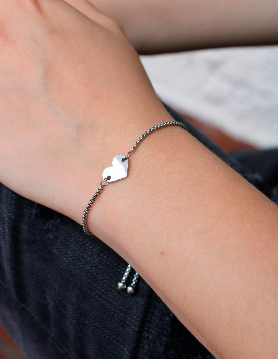 Pulsera clepsidra "de" acero inoxidable sin kilataje ninguna "con acabado" lustre