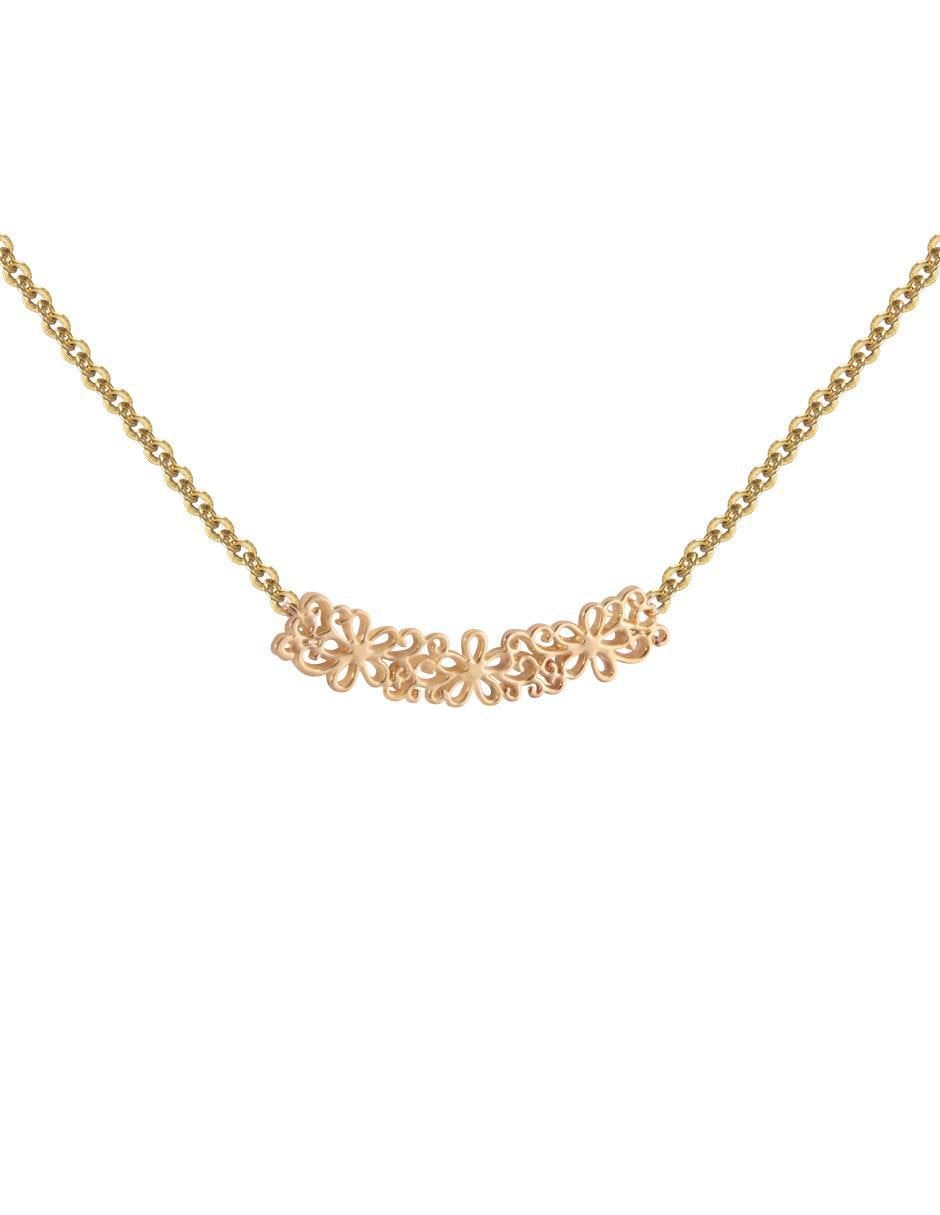 Collar de flor 18 K
