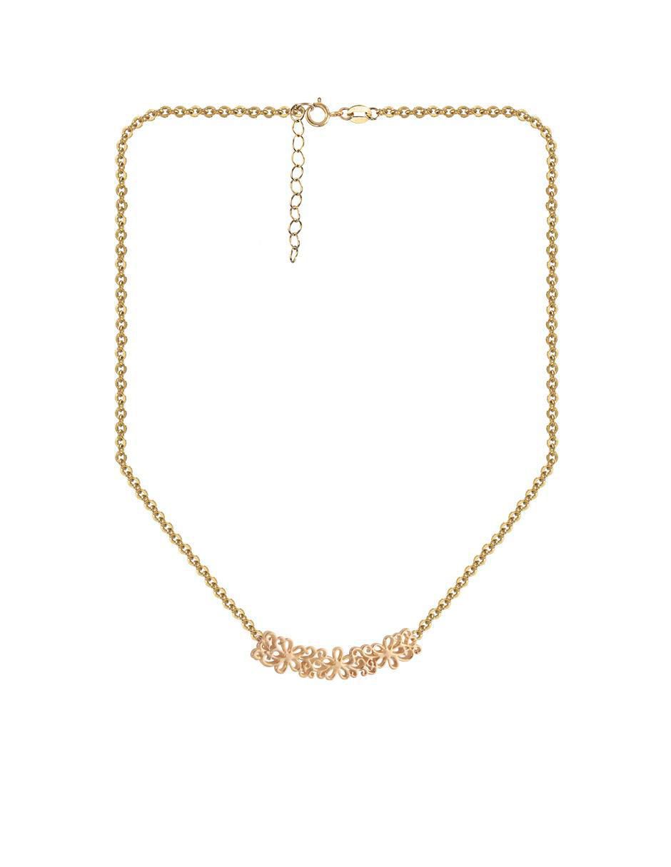Collar de flor 18 K 3
