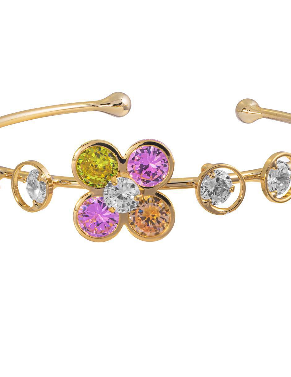 Brazalete 18 K con acabado chapa de oro 3
