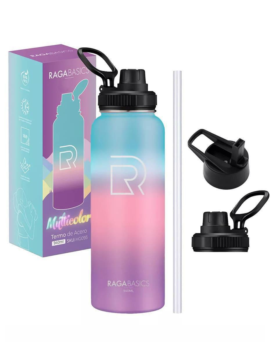 Botella de agua de acero con tapa a prueba de derrame 946 ML 2