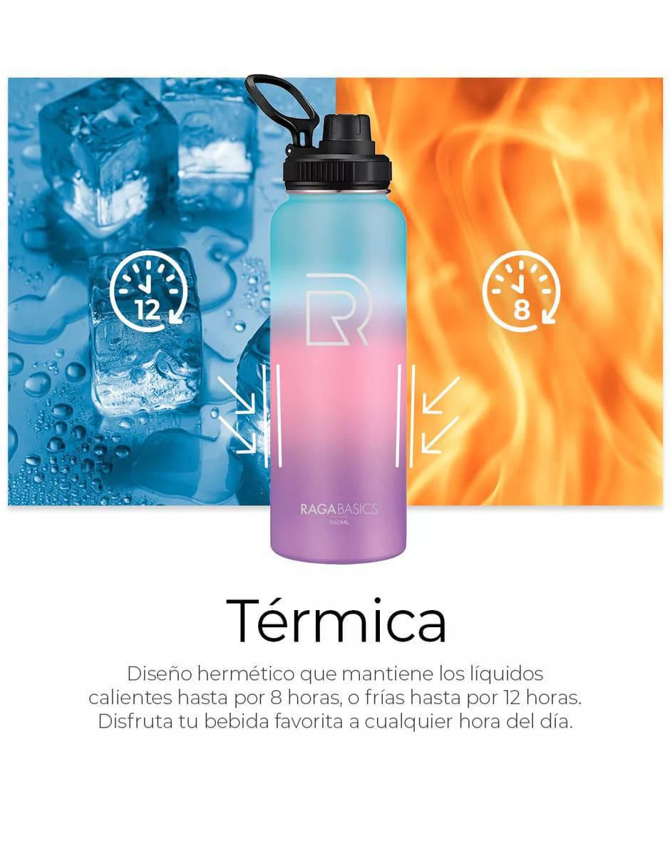 Botella de agua de acero con tapa a prueba de derrame 946 ML 4