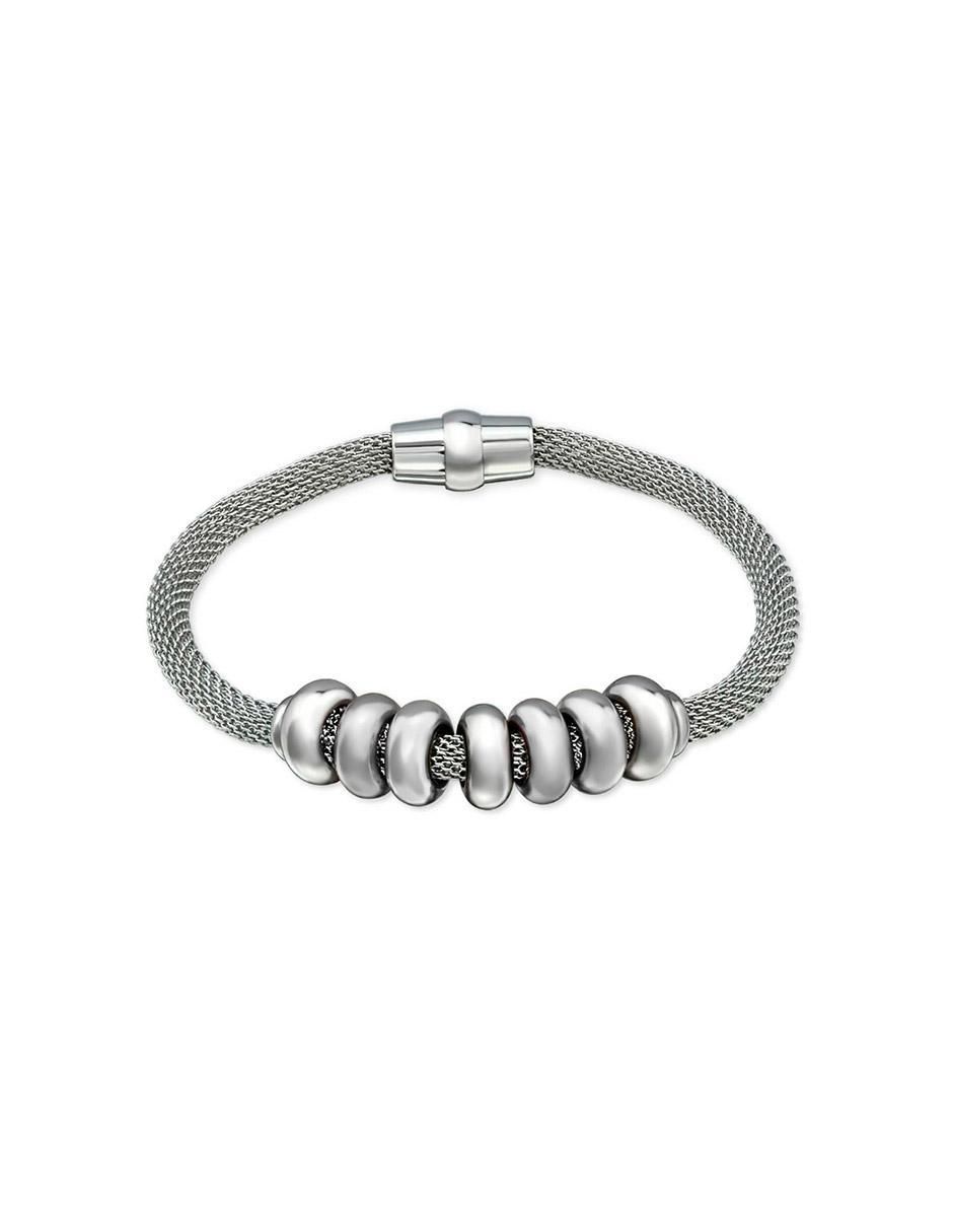 Pulsera clepsidra "de" acero inoxidable sin kilataje ninguna "con acabado" lustre