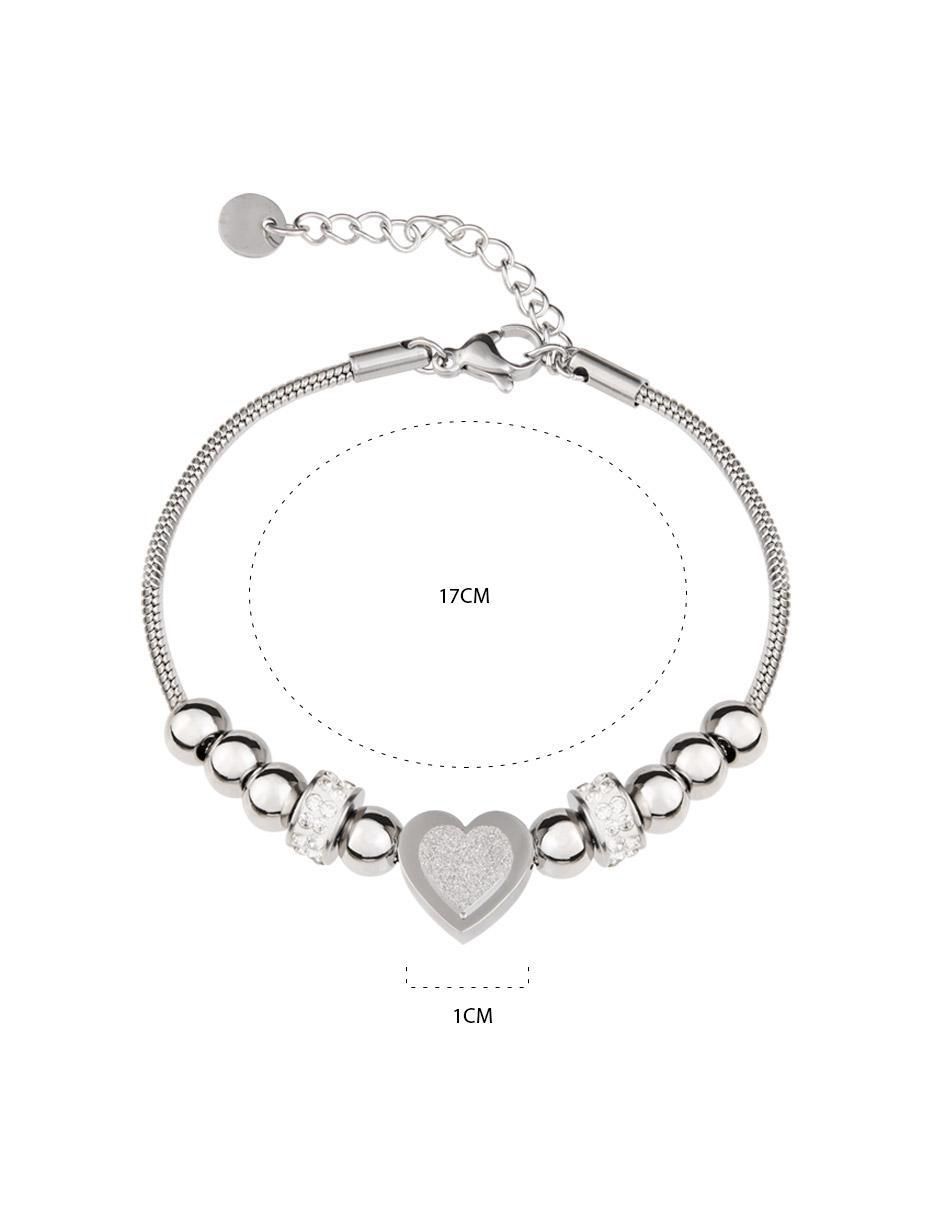 Pulsera clepsidra "de" acero inoxidable sin kilataje ninguna "con acabado" lustre