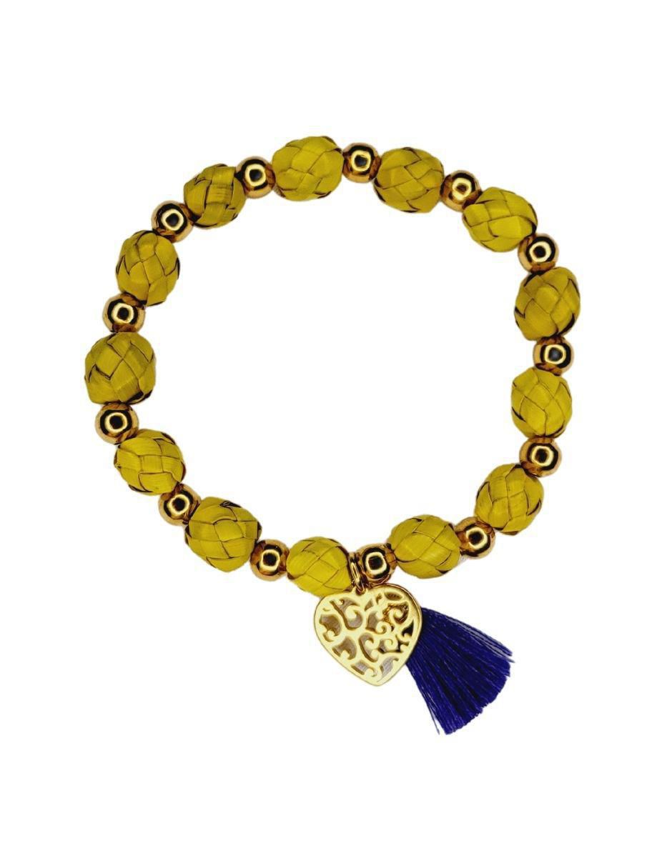 Pulsera Palma con acabado esmaltado