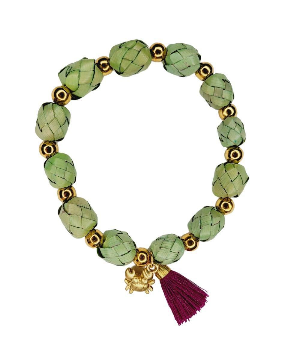 Pulsera Palma con acabado esmaltado