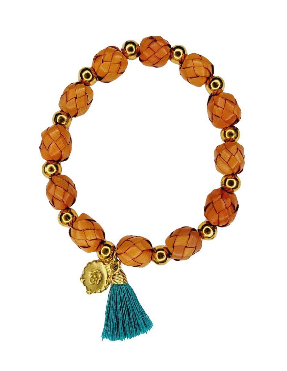 Pulsera Palma con acabado esmaltado