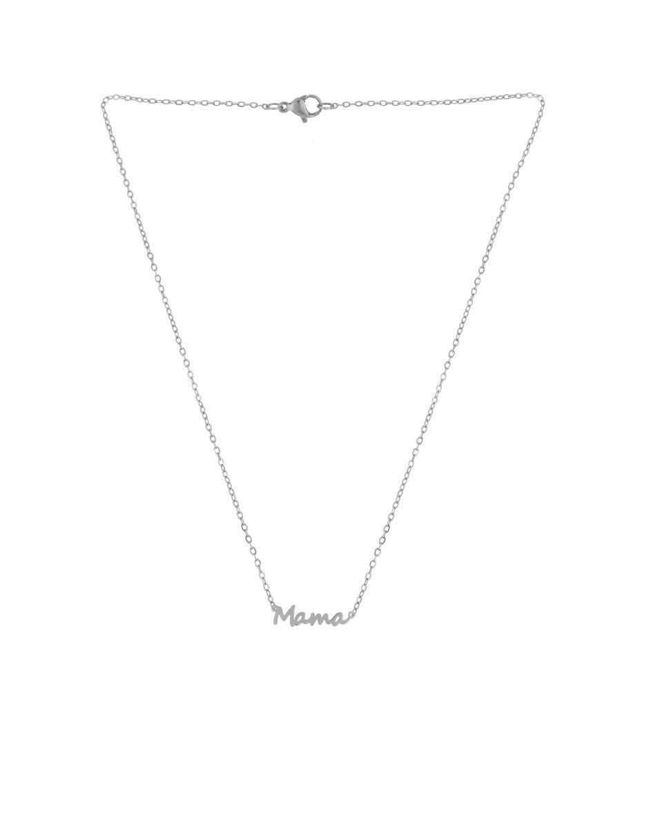 Collar "de (si aplica)" letras clepsidra ninguna "de" acero inoxidable sin kilataje