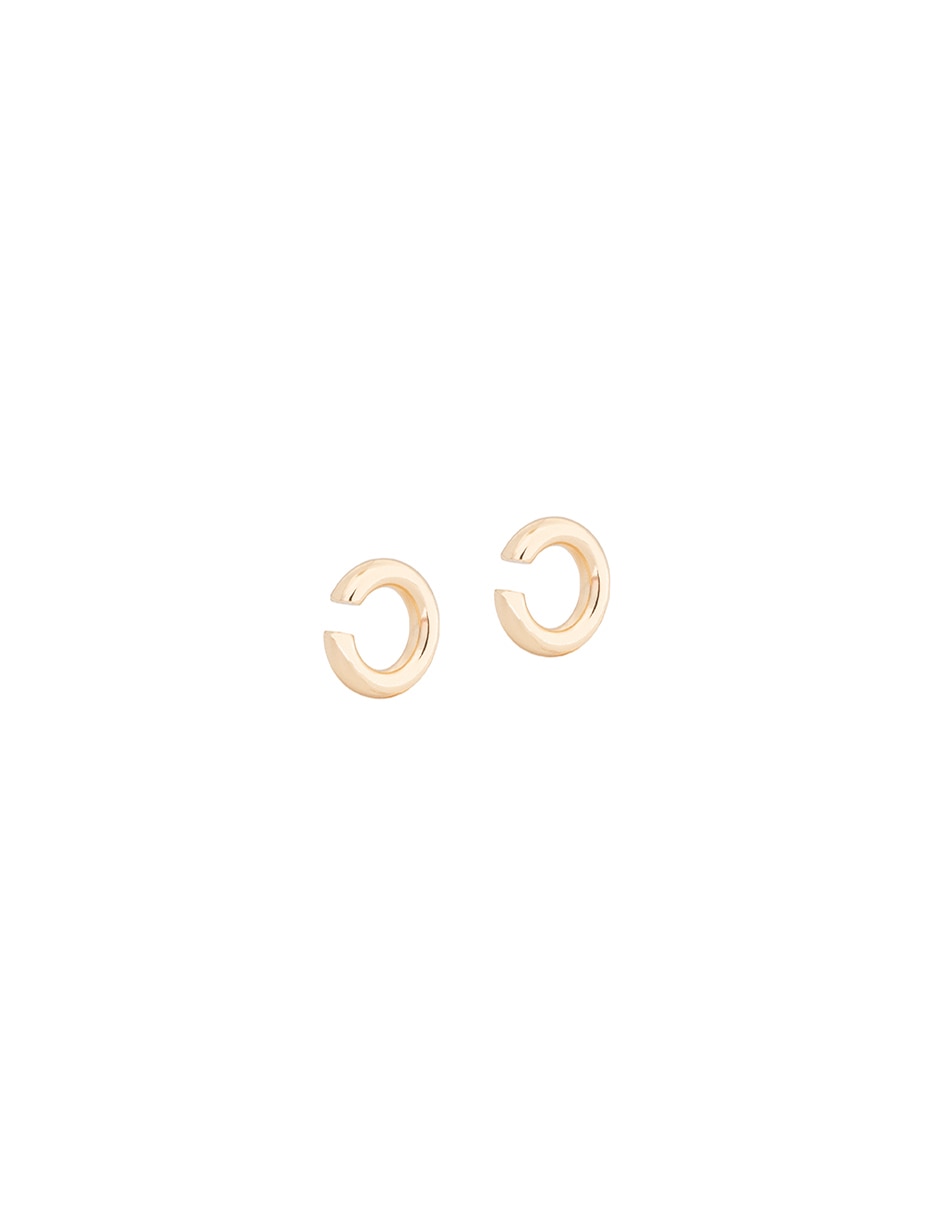 Aretes circulares con acabado brillante 2