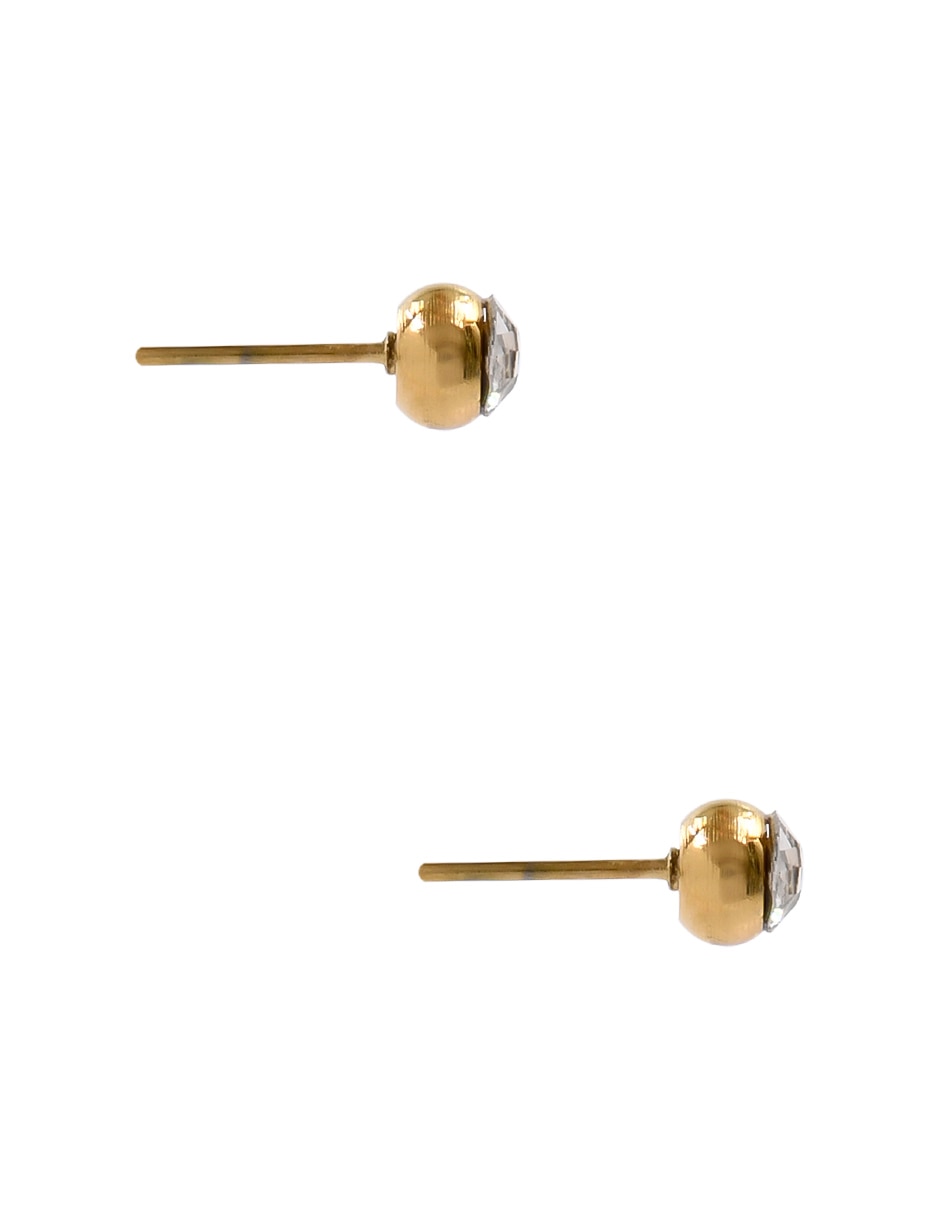 Set de aretes circulares con acabado brillante fantasía 3
