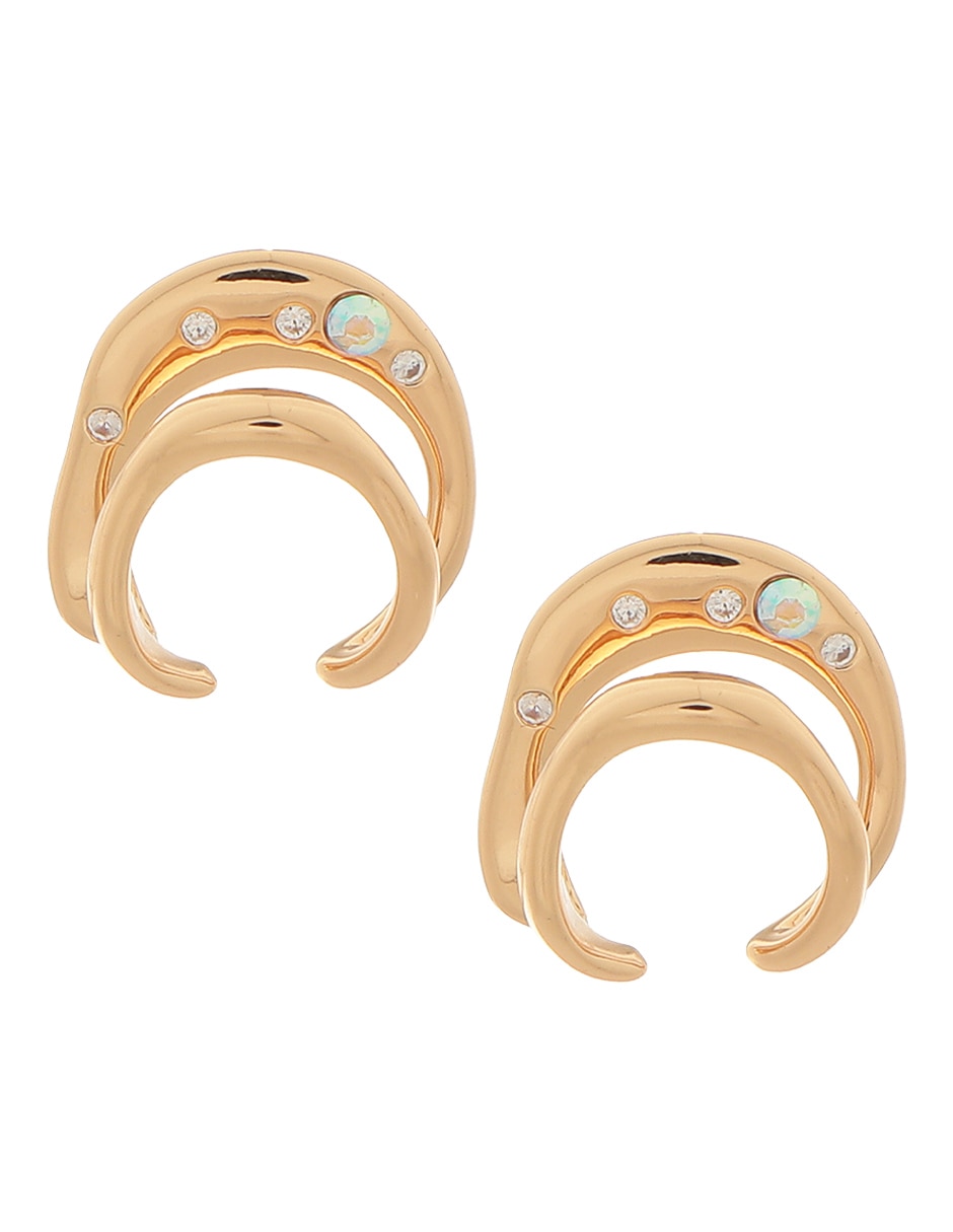 Aretes con acabado brillante fantasía