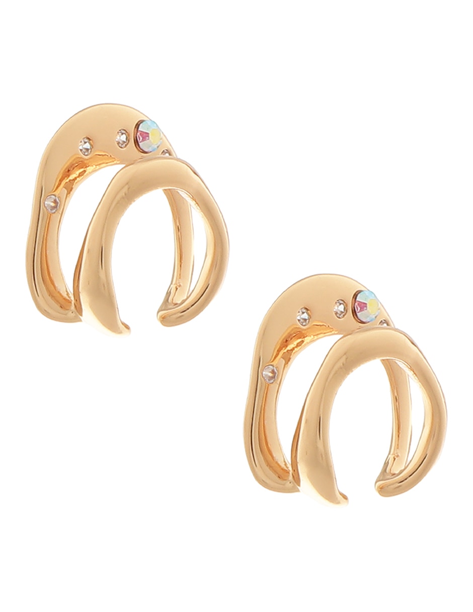 Aretes con acabado brillante fantasía 2