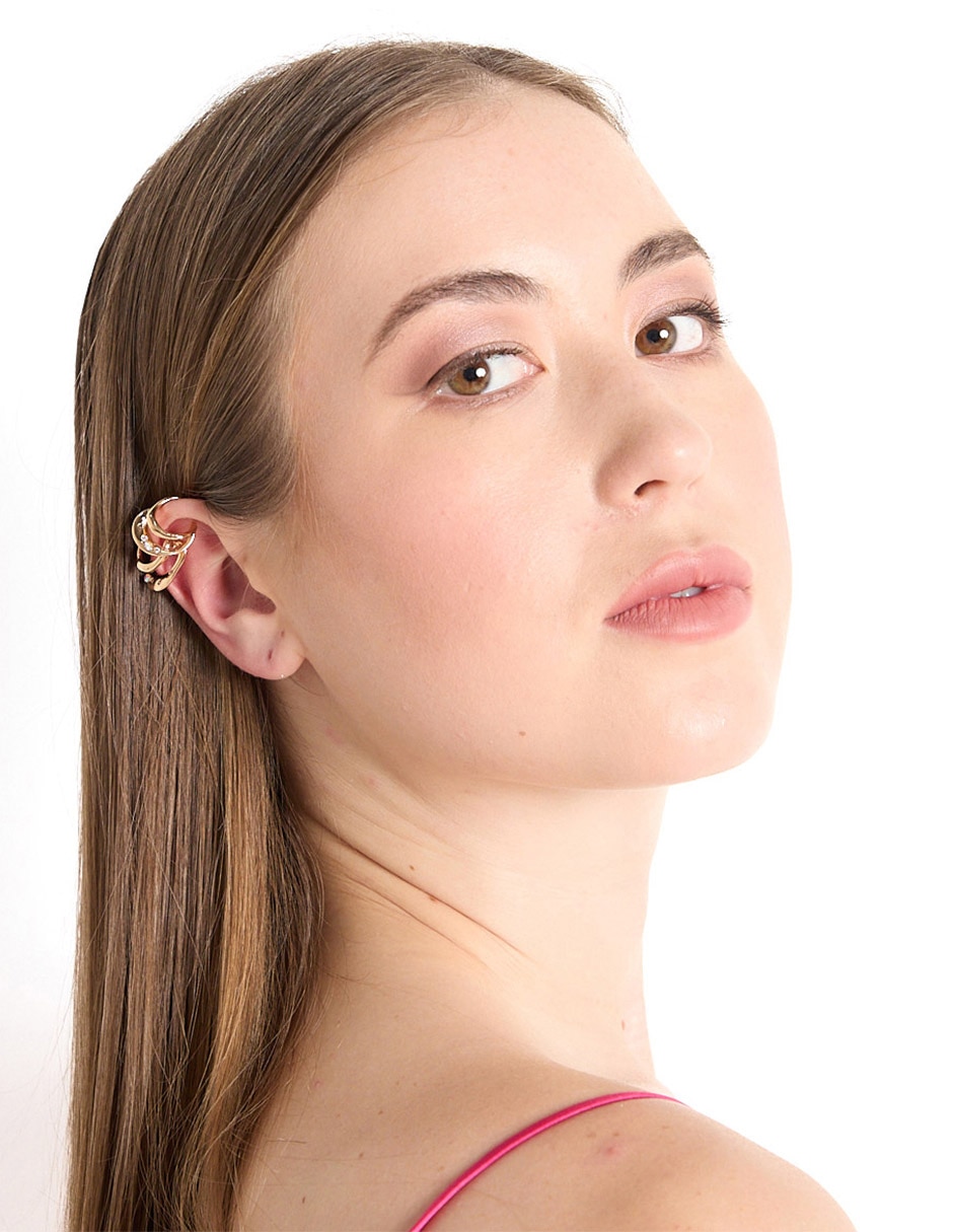 Aretes con acabado brillante fantasía 4
